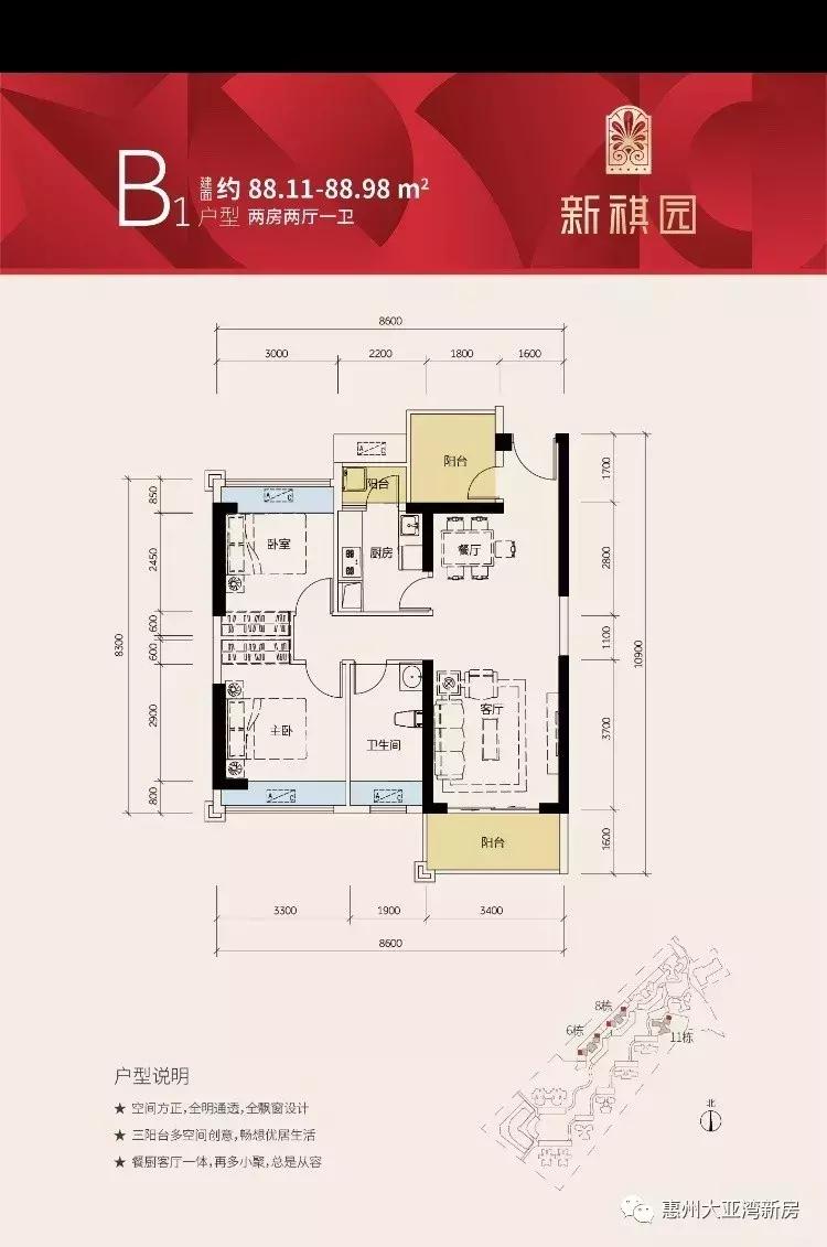 惠州惠阳「新琪园」——73-89㎡均价13000，好地段，好品质