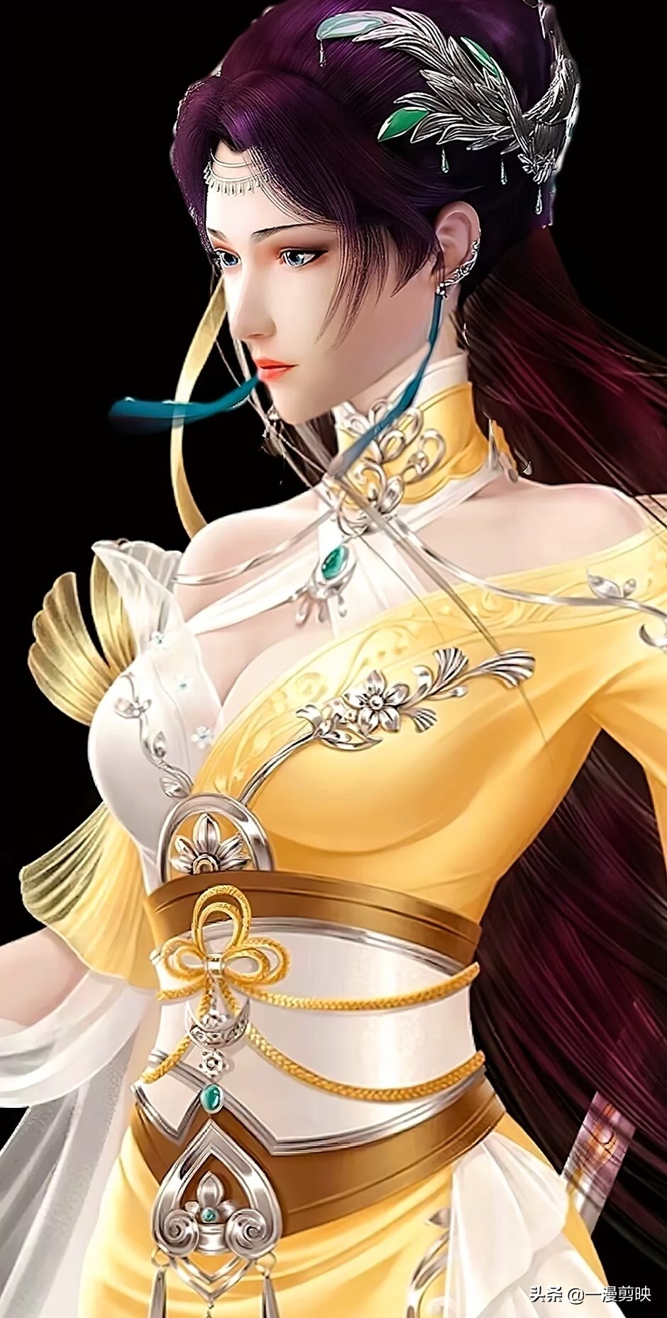 国漫崛起古风黄衣女神,国漫崛起古风美少女图片鉴赏