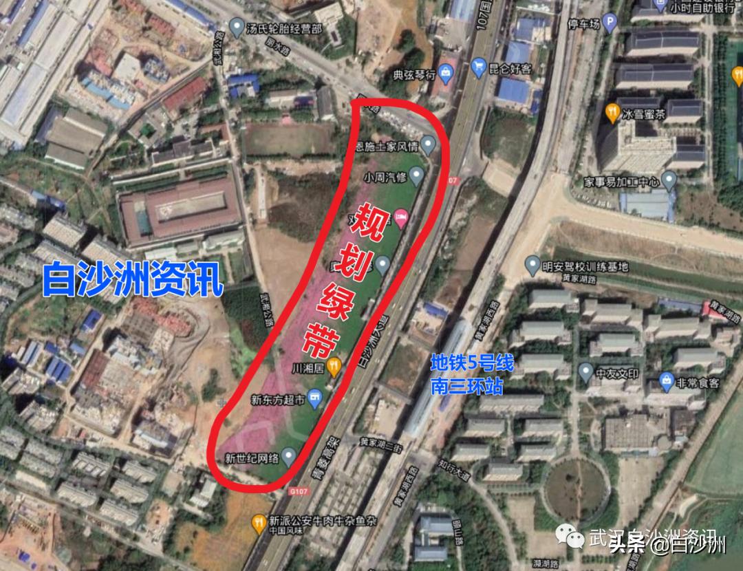 白沙洲丽水路未来规划,白沙洲大道以西规划