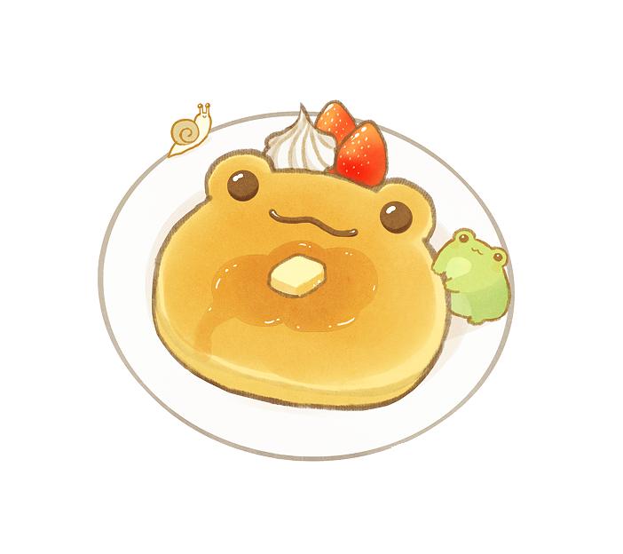 100个水彩美食插画,奈良美食插画