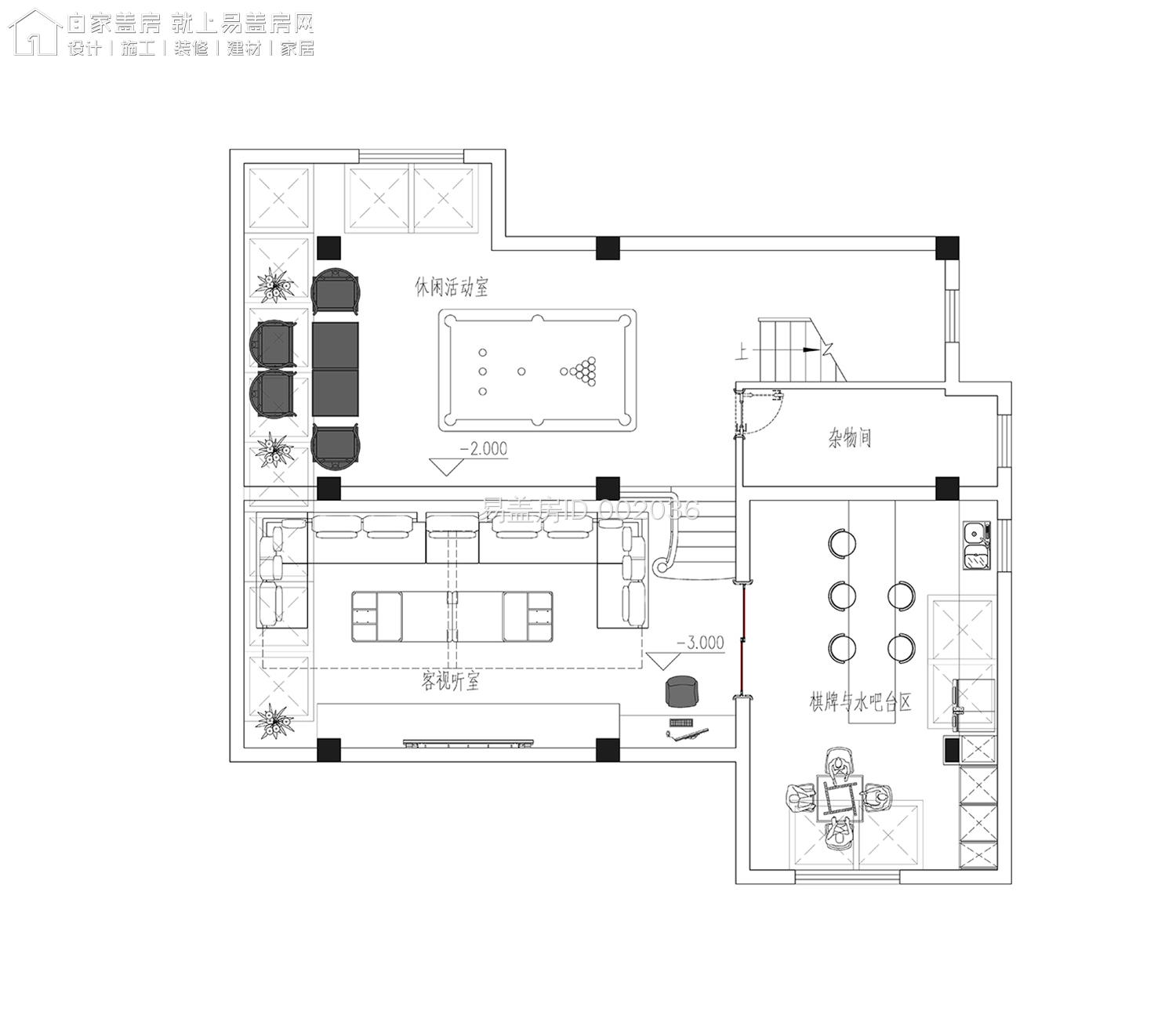面宽10米关中新中式别墅,进深10米开间17米新中式别墅
