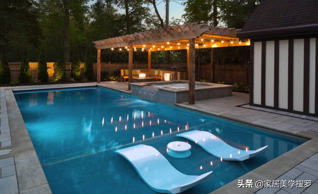 下沉式户外浴缸,户外浴缸布置