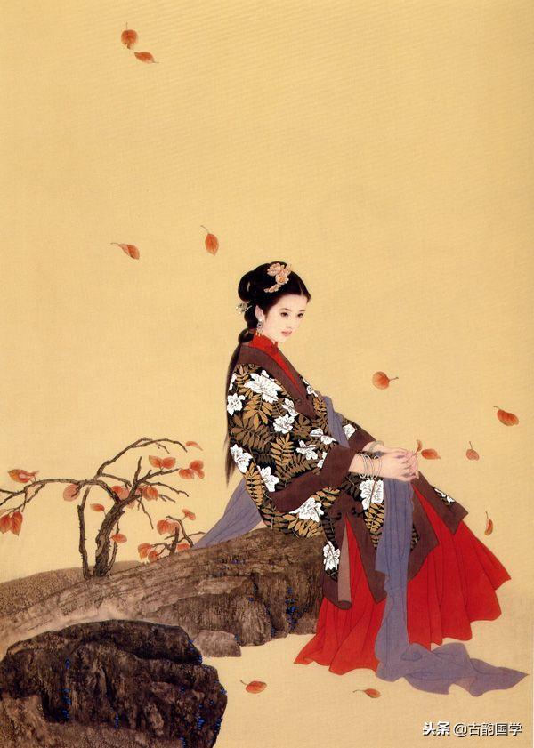 中国古典百美诗画（上）：一位佳丽一首古诗，可谓赏心悦目，收藏