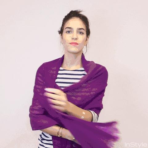 冬季男士的围巾最常用的系法,冬季保暖围巾