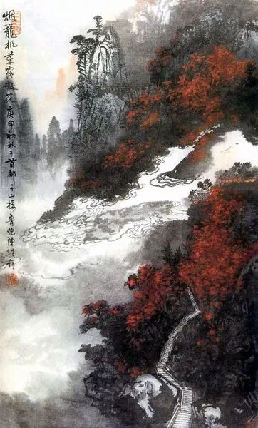 陈良宗山水画作品欣赏,陈家振山水画作品欣赏