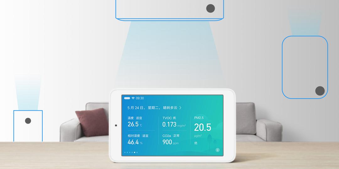 空气检测仪联动,小米米家空气检测仪触屏