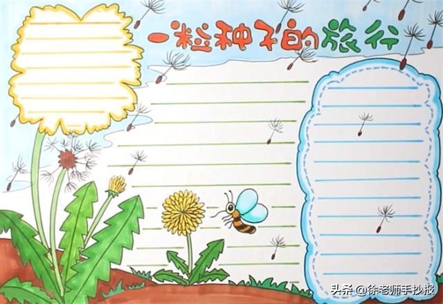 一年级读书手抄报模板简单又漂亮,读书小报手抄报模板图片大全