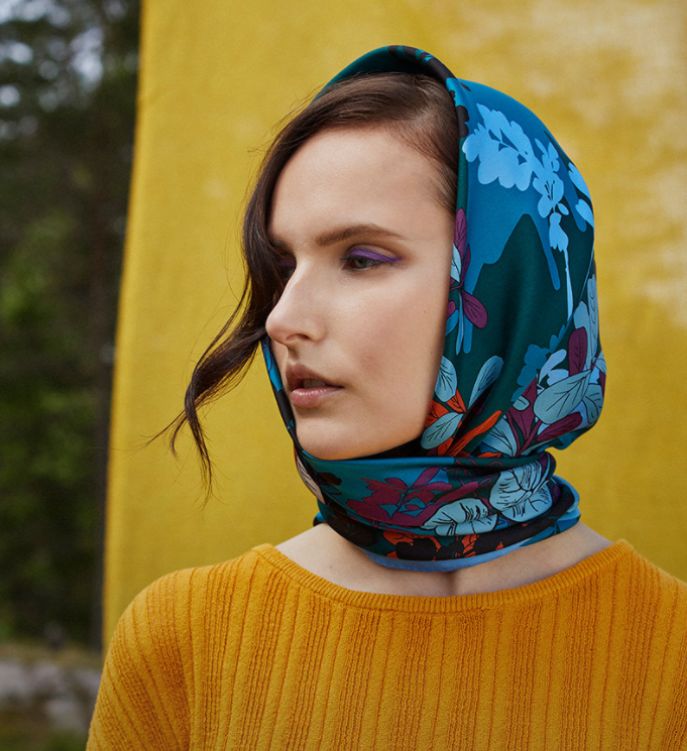 跨越半世纪的经典搭配王丝巾，这都当衣服穿了？