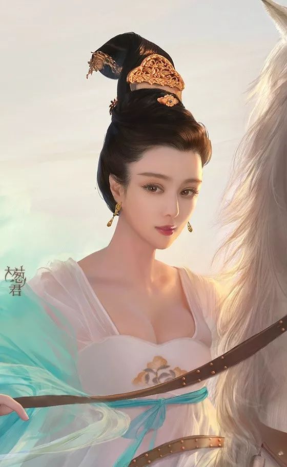 大佬画动漫人物仙气十足手绘,大佬画的古风图手绘