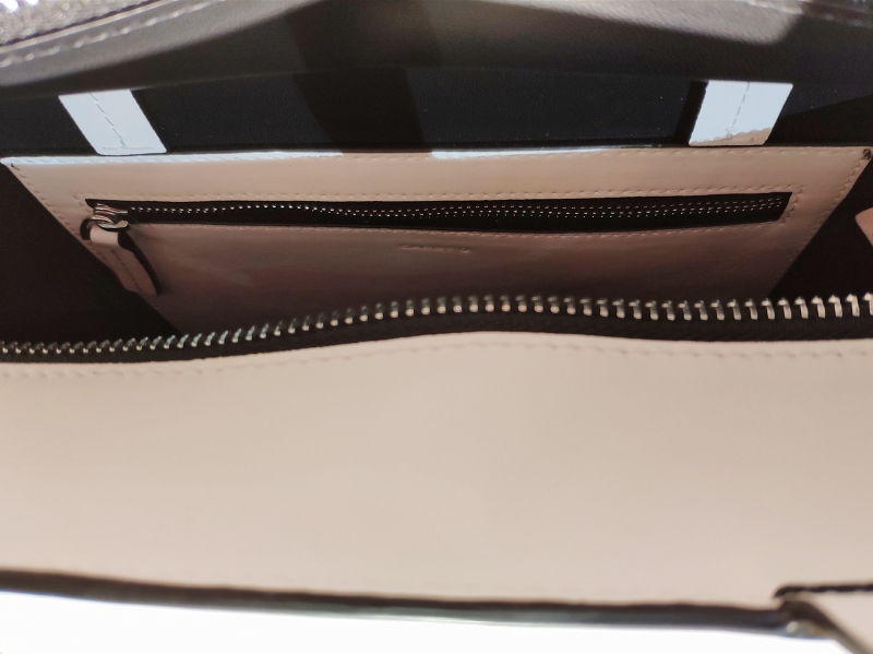 COACH蓝色字母托特包,迷你款托特包