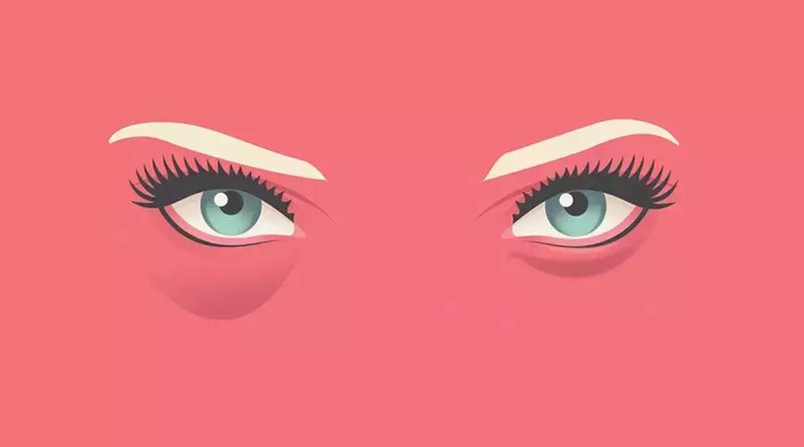 怎么区分眼袋和卧蚕图片女人,眼袋泪沟卧蚕区分图