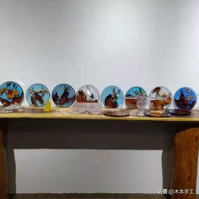 环氧树脂与木头吊坠,环氧树脂与木头