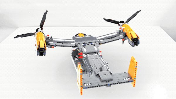 乐高双鹰61054测评,乐高42113鱼鹰运输机
