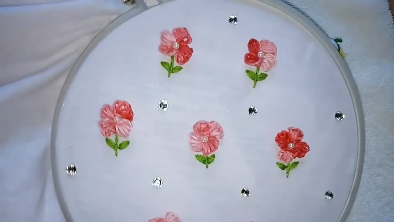 绣花教程花朵,绣花小技巧简单又漂亮
