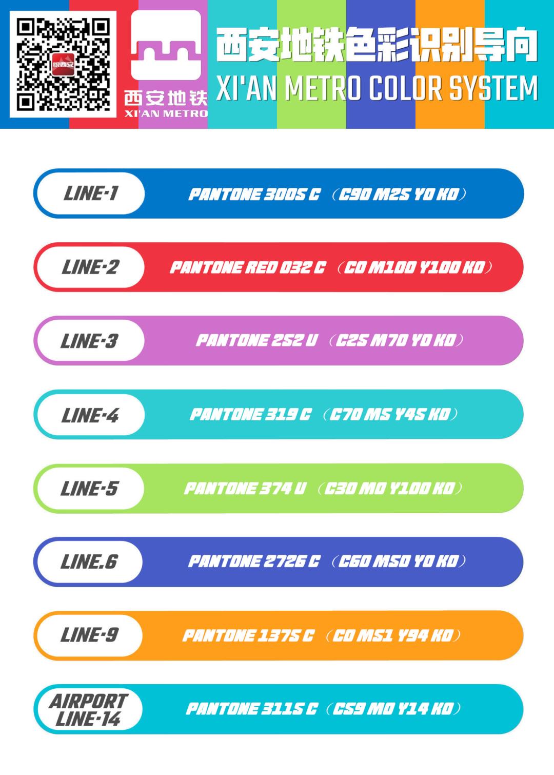 西安地铁17号线的颜色是绿色,西安地铁6号线标志颜色