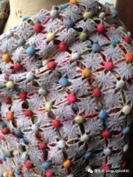 针织披肩作品,披肩花式围巾编织教程