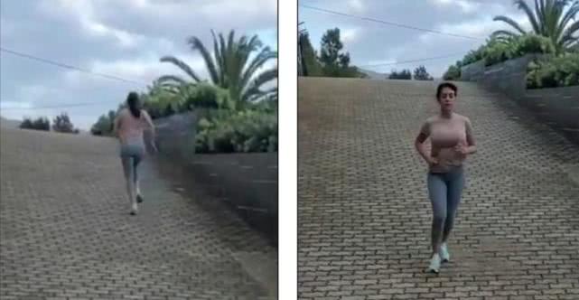 c罗搬球门,c罗与迷你罗在球场踢球热爆球迷