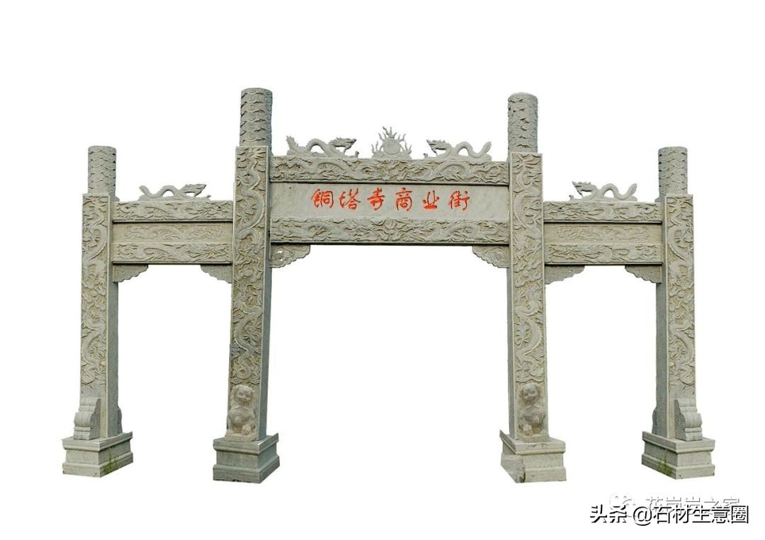 石牌坊石雕图片大全,各样式的石牌坊