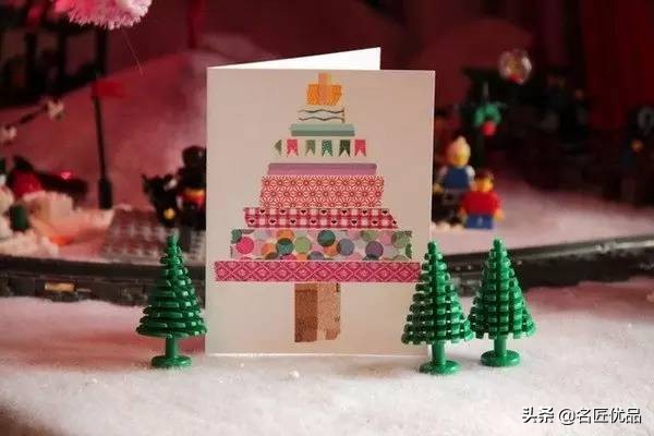 最简单的圣诞贺卡手工制作,手工作品太美了
