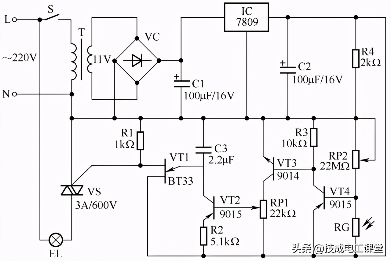 如何用三个开关控制灯的电路图,3个开关控制一盏灯接线方法