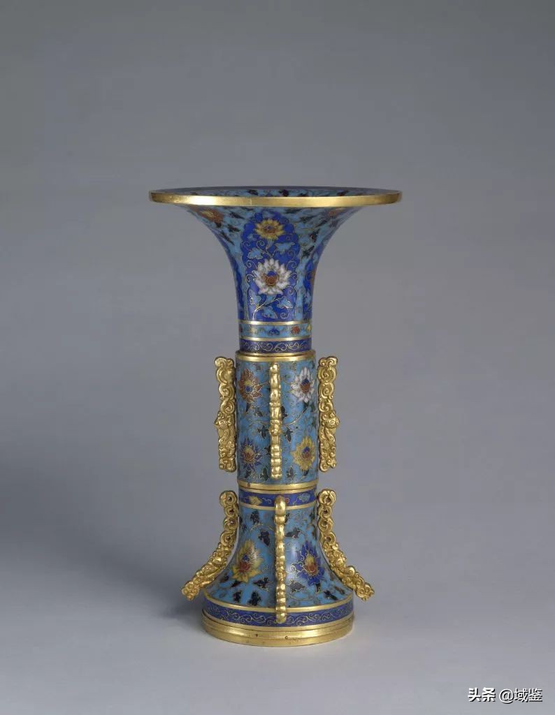 大清乾隆年制景泰蓝宫廷人物花瓶,北京金氏宫廷景泰蓝工艺品制作