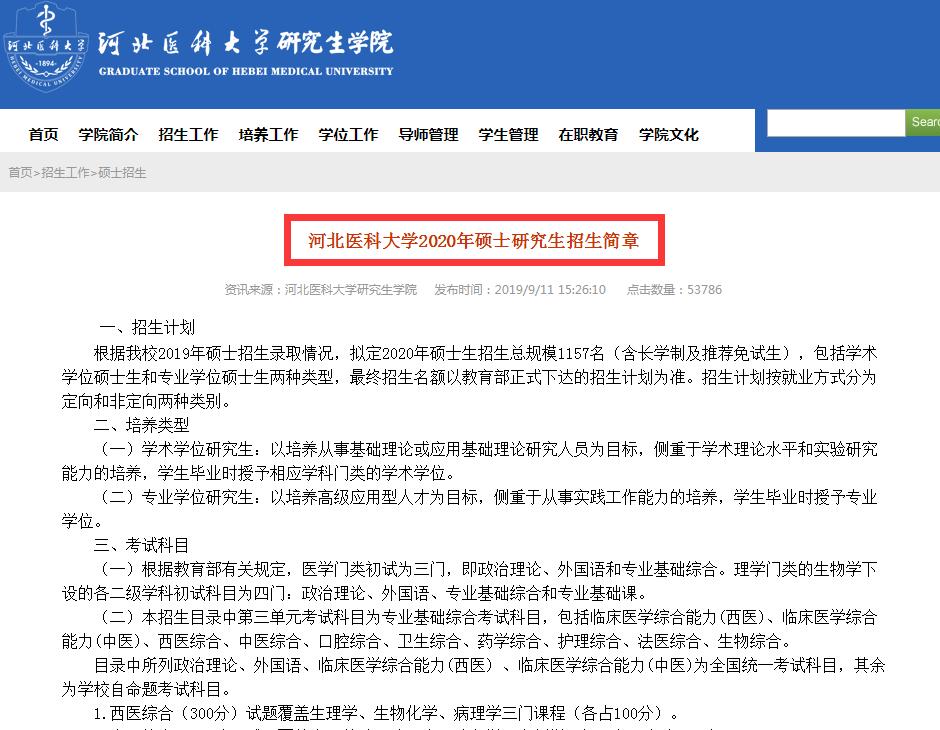 医学类考研专业排行榜,考研医学类专业有哪些