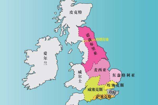 英国七王国时代,英国历史上所有的王朝