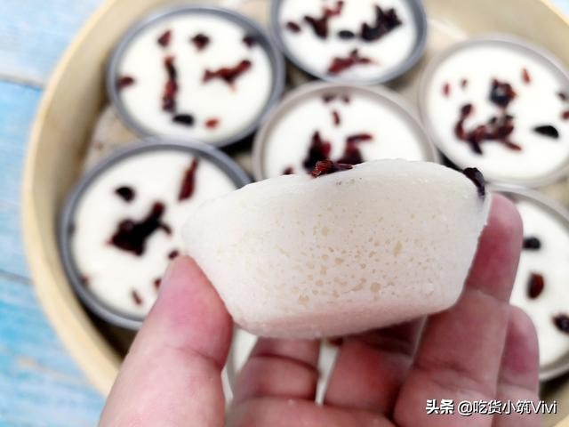 婆婆做红糖发糕,怎样做的大米发糕又软又糯又劲道