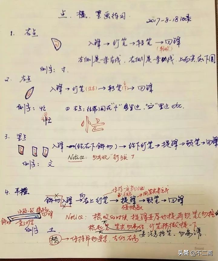这份书法笔记，很详细，藏着2个学习书法的方法，专家：没用