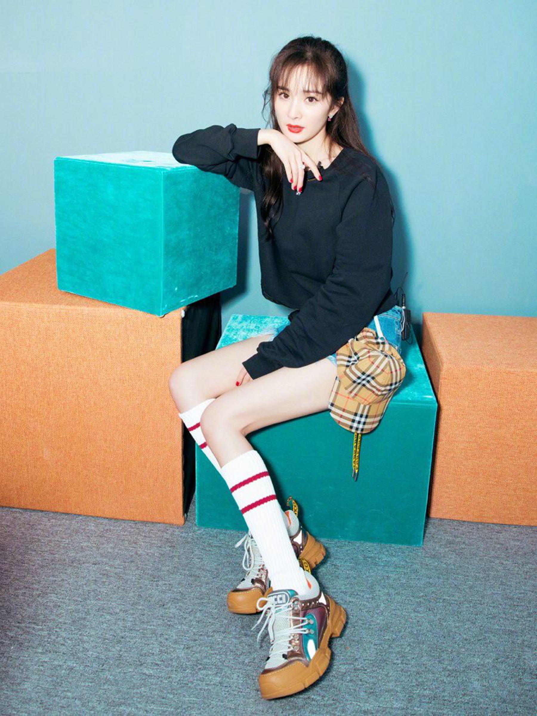 杨幂堆堆袜女款网红款,堆堆袜时髦