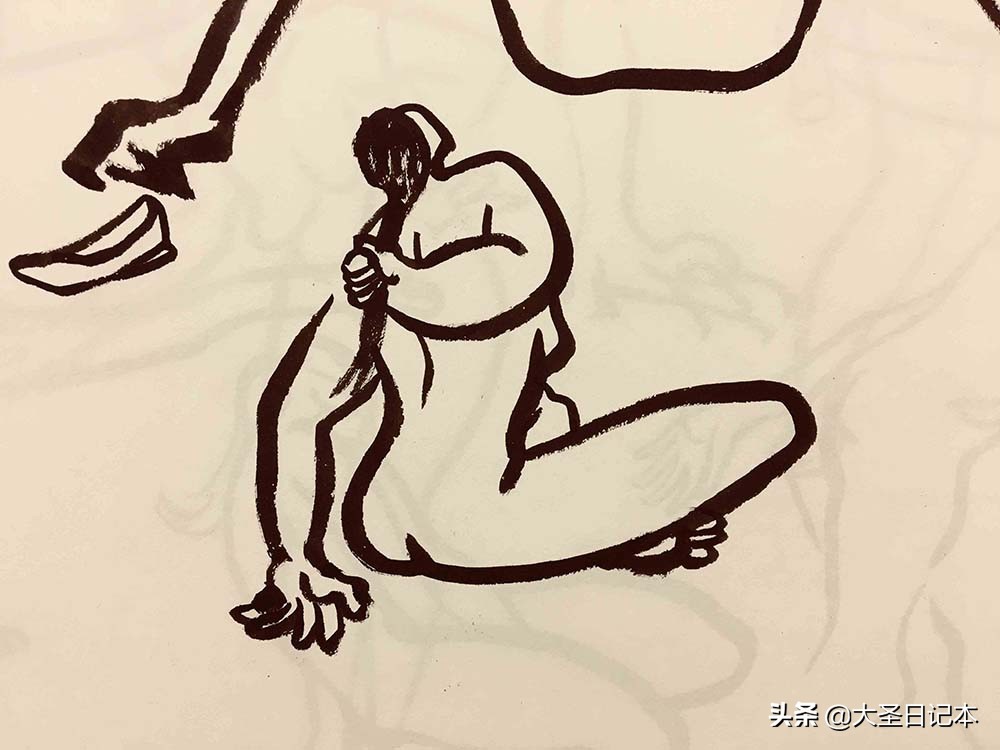 漫画现场临摹,人物写生漫画速写