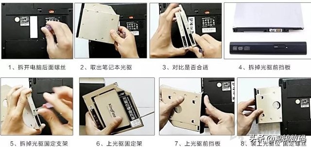 笔记本光驱位加装硬盘如何使用,笔记本电脑光驱换硬盘怎么设置