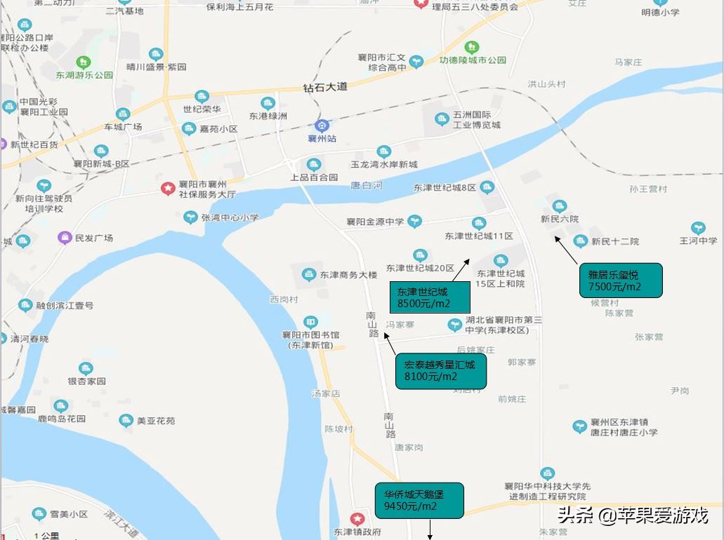 襄阳最新楼盘分布地图,襄阳市哪个楼盘最优惠
