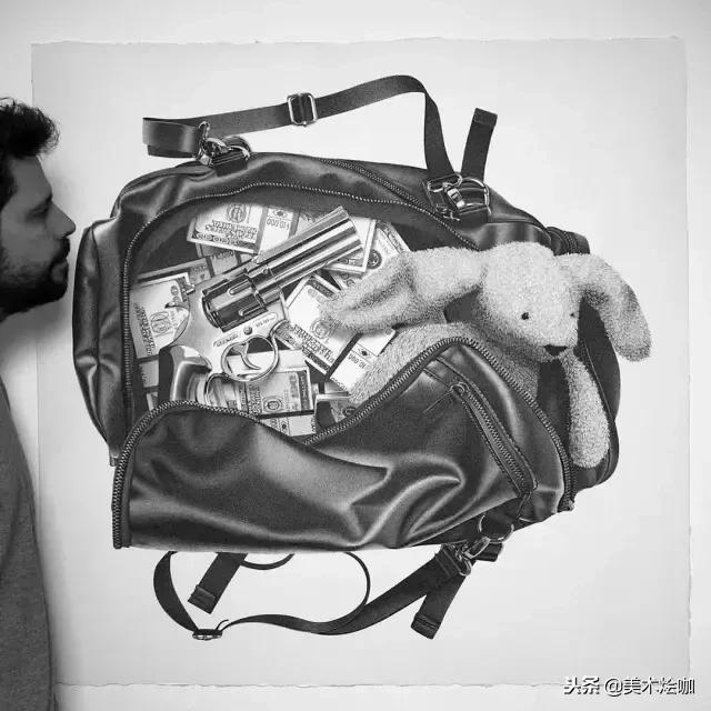 用1支针管笔点画了200小时，结果很惊人