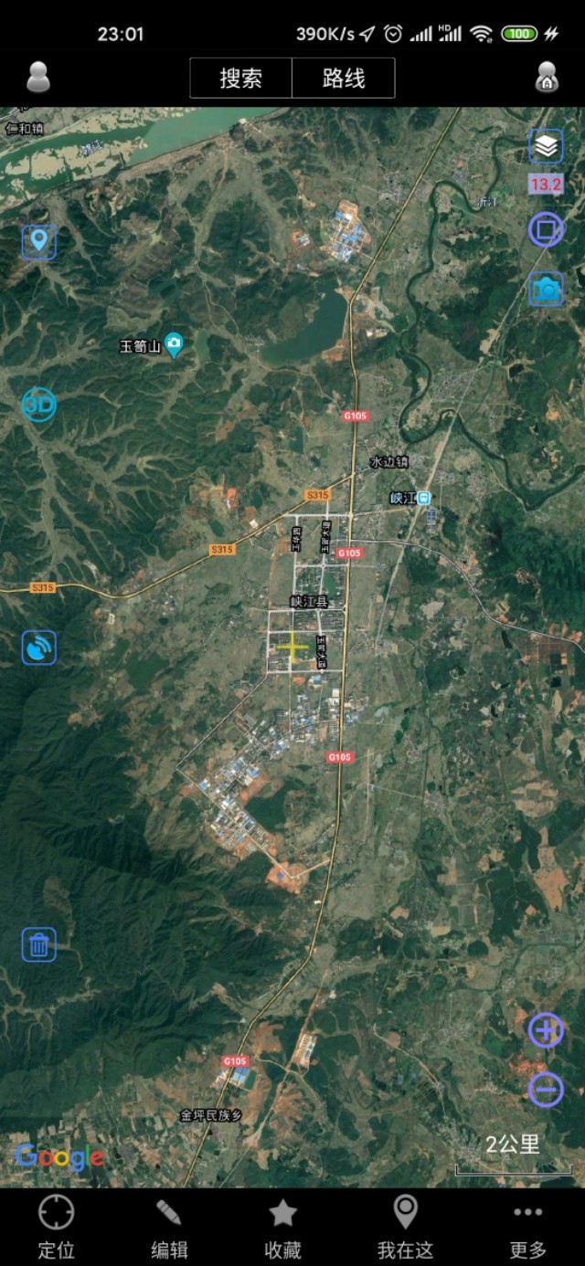 吉安市十县两区一县级市城区城建面积直观对比（同一比例尺下）