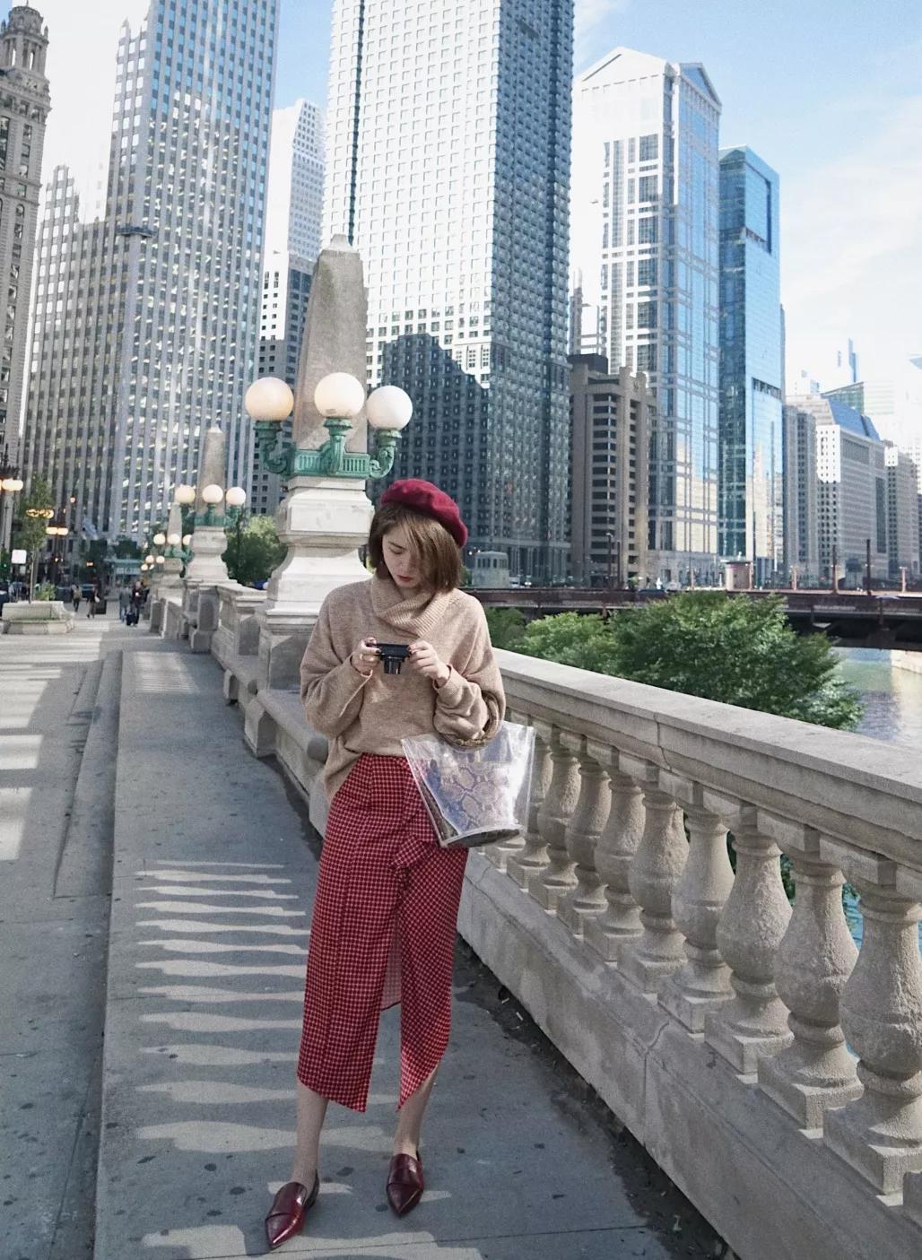 早春风衣穿搭高级感,早春穿搭颜色毛衣外套