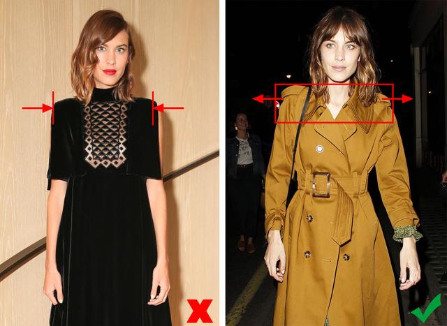 肩窄偏瘦干瘪女生怎么穿,肩窄胸平怎样穿衣服