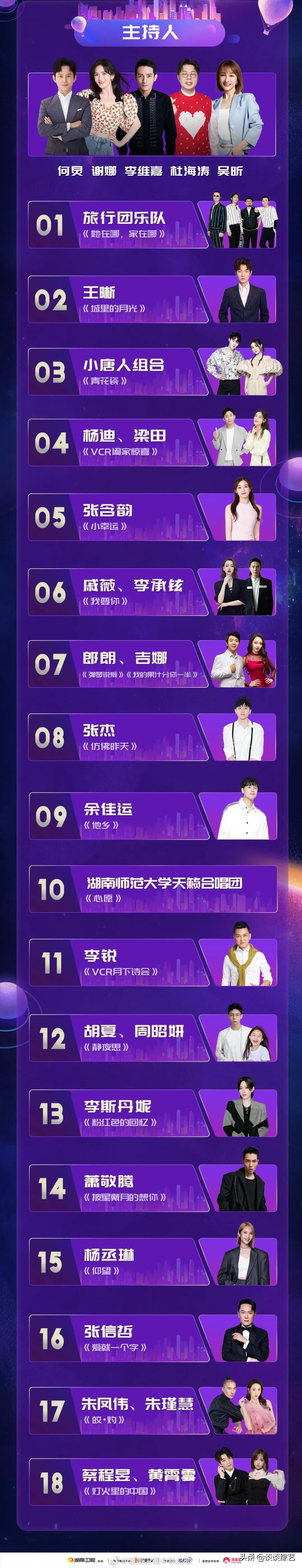 9月21日,中秋综艺看点~六场中秋晚会/TFBOYS合体/王菲谢霆锋同台