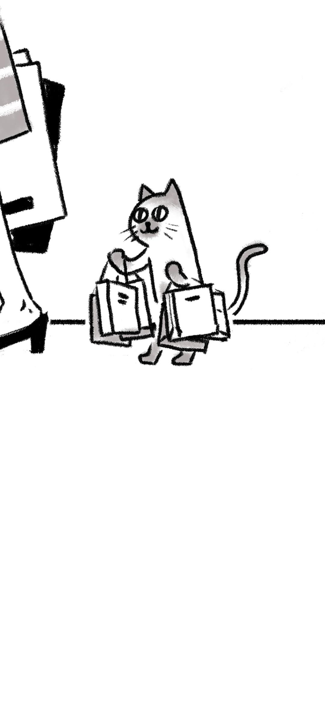 4k超清简笔画壁纸,可爱萌宠简笔画壁纸