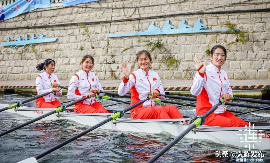 马栏河上比赛！看见奥运冠军了！