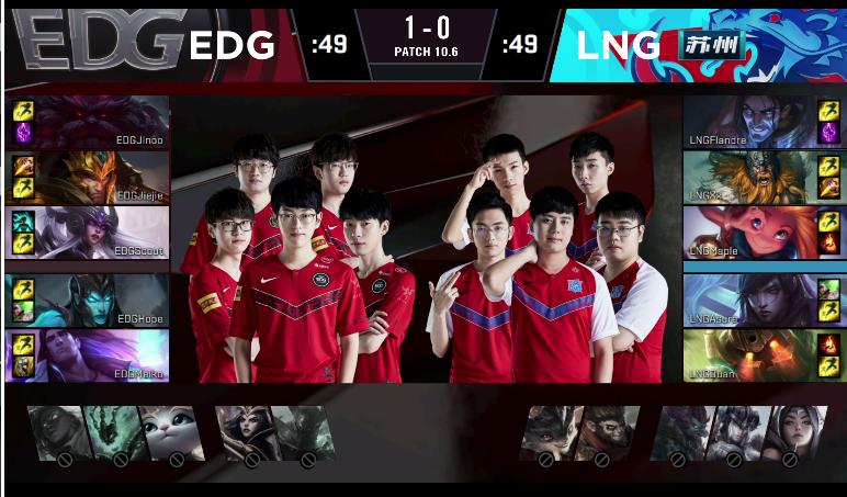 英雄联盟：Meiko宝石无解，EDG风格转变，2:0拿下LNG