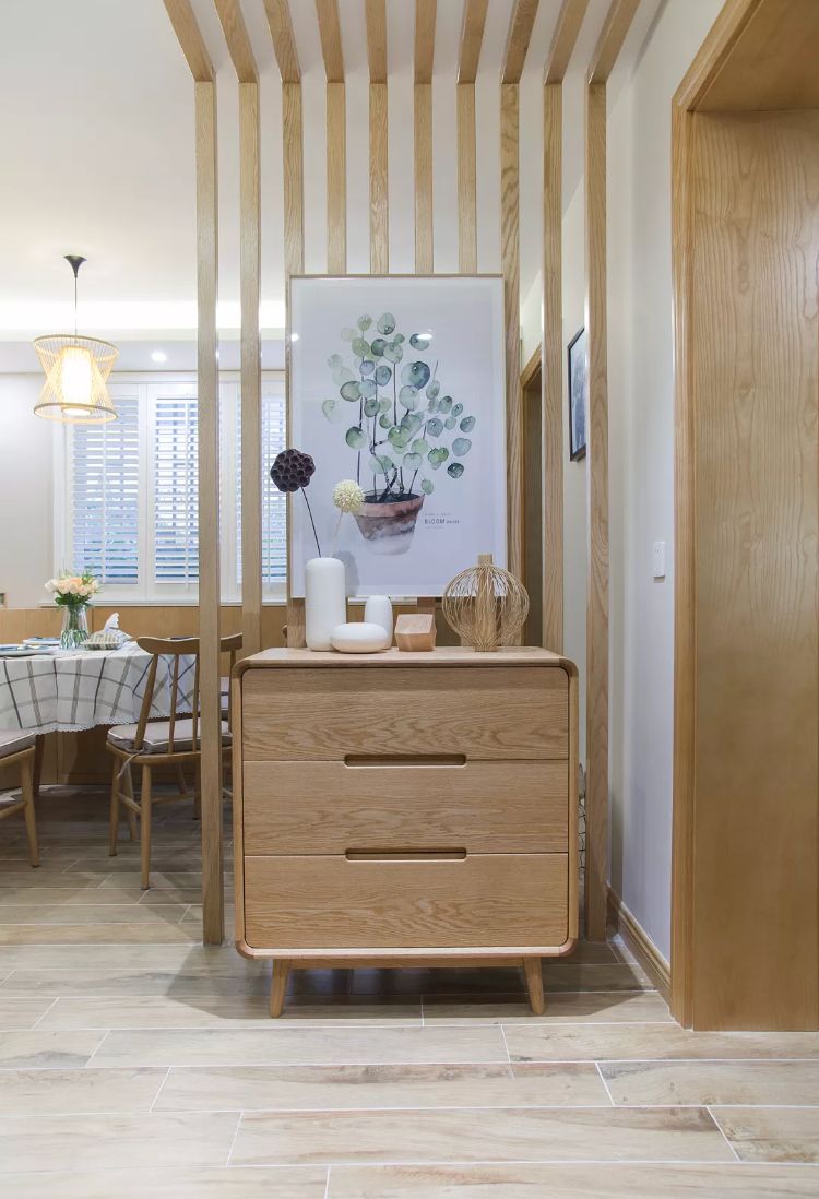 隔而不断的屏风设计,30公分的屏风