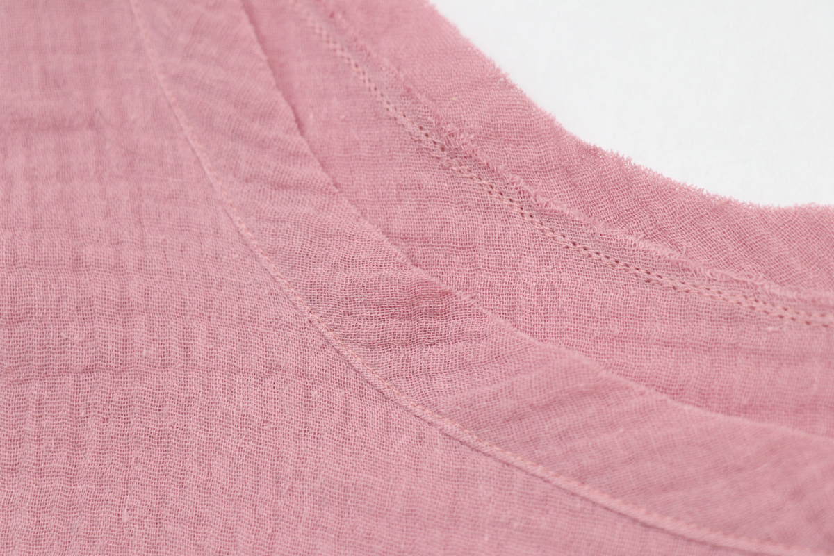 领口缝合法,收缩领口缝法视频教程