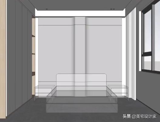 床头柱子怎么设计,床头墙面柱子凸出处理图片