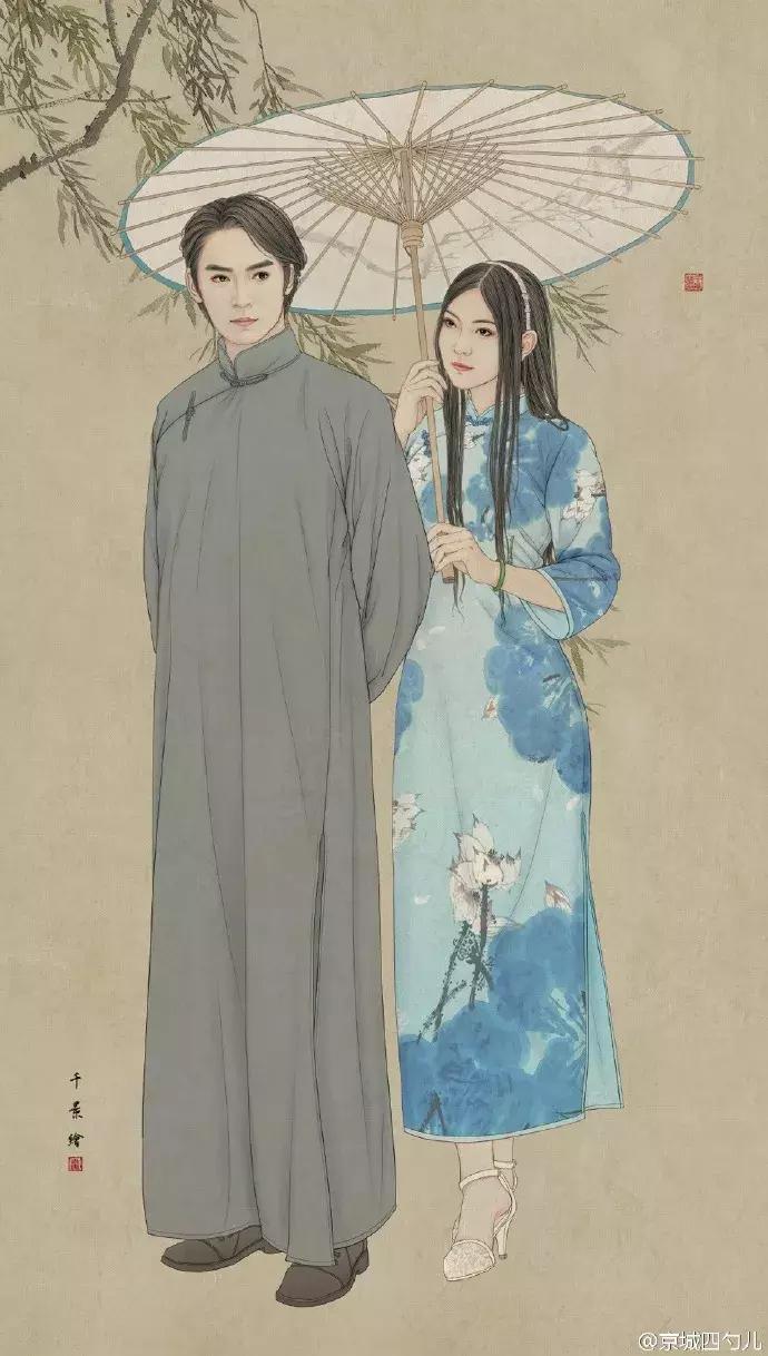 100张绝美古风女手绘简单铅笔,古风6-12岁手绘漫画人物超简单