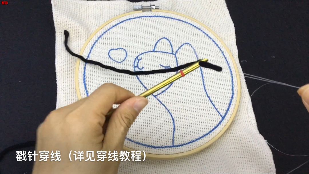 diy刺绣小图案戳戳绣,刺绣文化戳戳绣