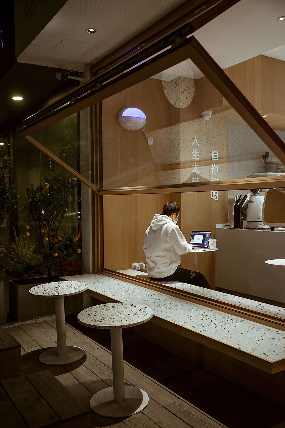 400平方甜品店设计,雅致甜品店设计