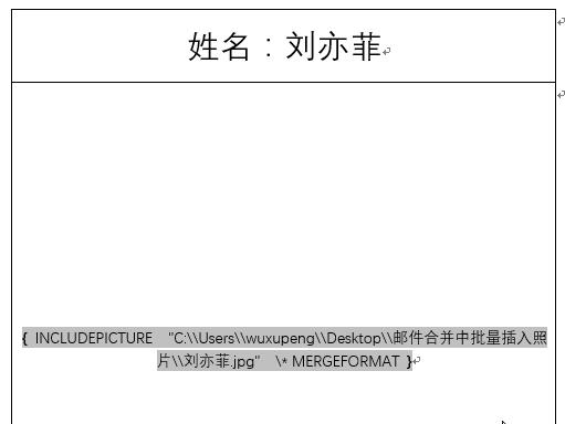 邮件合并excel中照片导入word,邮件合并将图片批量放入word表格