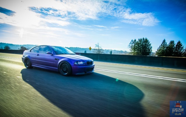 这是一辆真正的“宝马”！来自2002年的哑光紫宝马M3