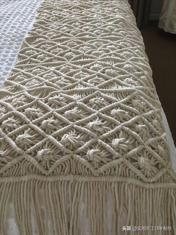 手工纯白棉绳编绳挂件,手工编绳合集名称